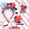 4th of July Star Headband Glitter Hair Bands Red Blue Star Patriotic Hair Accessories Party Supplies